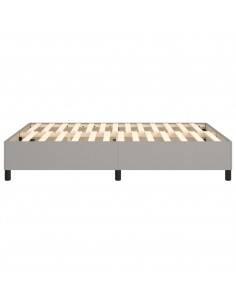 Giroletto a Molle Grigio Chiaro 140x190 cm in Tessuto