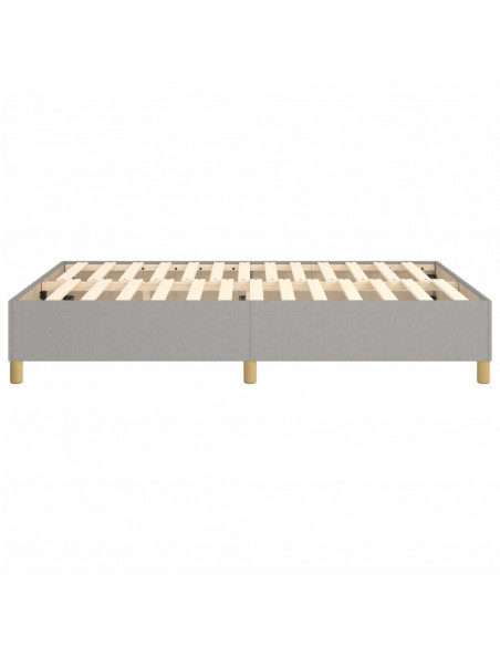 Giroletto a Molle Grigio Chiaro 140x190 cm in Tessuto