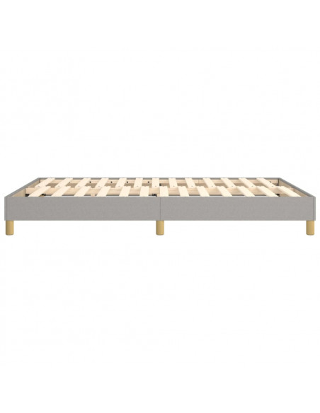 Giroletto a Molle Grigio Chiaro 140x190 cm in Tessuto
