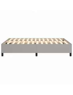 Giroletto a Molle Grigio Chiaro 140x200 cm in Tessuto 2