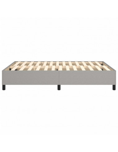 Giroletto a Molle Grigio Chiaro 140x200 cm in Tessuto