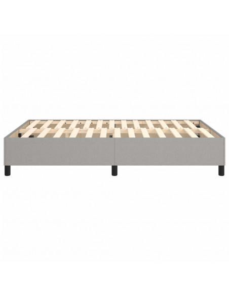 Giroletto a Molle Grigio Chiaro 140x200 cm in Tessuto