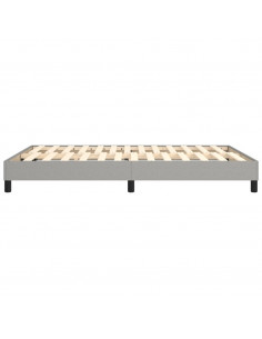 Giroletto a Molle Grigio Chiaro 140x200 cm in Tessuto 2