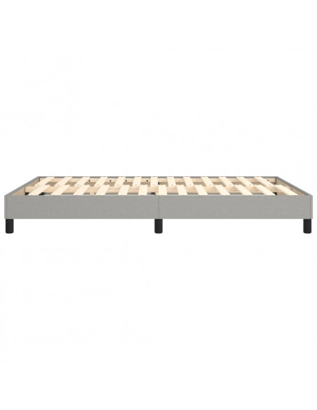 Giroletto a Molle Grigio Chiaro 140x200 cm in Tessuto