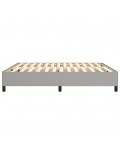 Giroletto a Molle Grigio Chiaro 160x200 cm in Tessuto 2