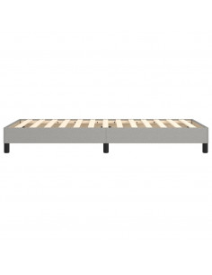 Giroletto a Molle Grigio Chiaro 80x200 cm in Tessuto