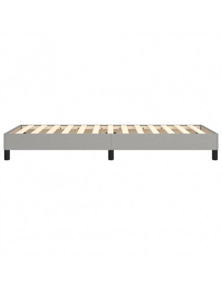 Giroletto a Molle Grigio Chiaro 80x200 cm in Tessuto
