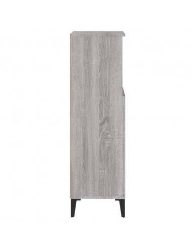 Armadietto Bagno Grigio Sonoma 30x30x100cm in Legno Multistrato