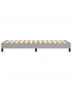 Giroletto a Molle Grigio Chiaro 90x200 cm in Tessuto 2