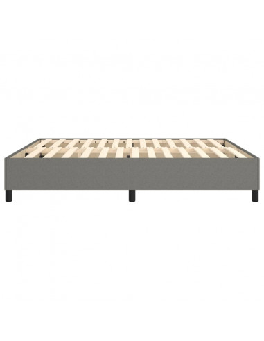 Giroletto a Molle Grigio Scuro 160x200 cm in Tessuto