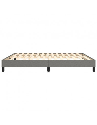 Giroletto a Molle Grigio Scuro 180x200 cm in Tessuto