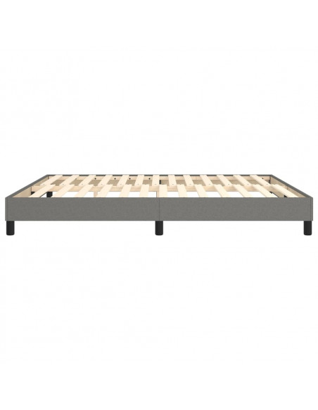 Giroletto a Molle Grigio Scuro 180x200 cm in Tessuto