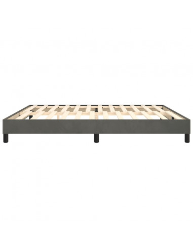 Giroletto a Molle Grigio Scuro 200x200 cm in Velluto