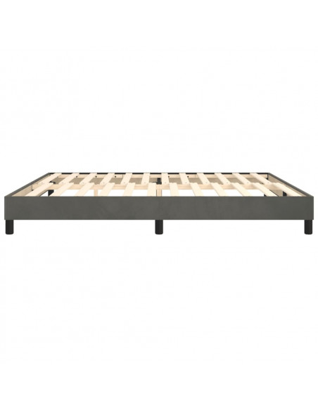 Giroletto a Molle Grigio Scuro 200x200 cm in Velluto