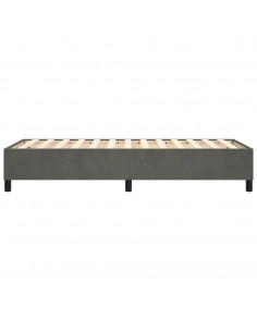 Giroletto a Molle Grigio Scuro 90x190 cm in Velluto