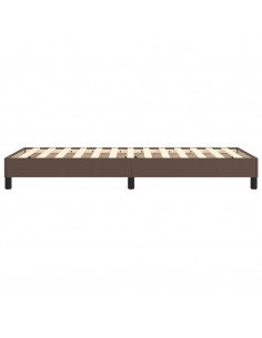 Giroletto a Molle Marrone 80x200 cm in Similpelle 2