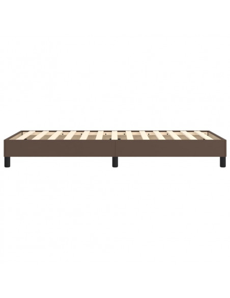 Giroletto a Molle Marrone 80x200 cm in Similpelle