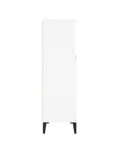 Armadietto da Bagno Bianco 30x30x100 cm in Legno Multistrato