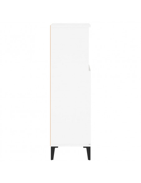 Armadietto da Bagno Bianco 30x30x100 cm in Legno Multistrato