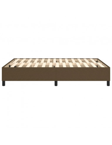 Giroletto a Molle Marrone Scuro 140x190 cm in Tessuto