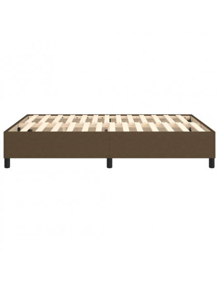 Giroletto a Molle Marrone Scuro 140x190 cm in Tessuto