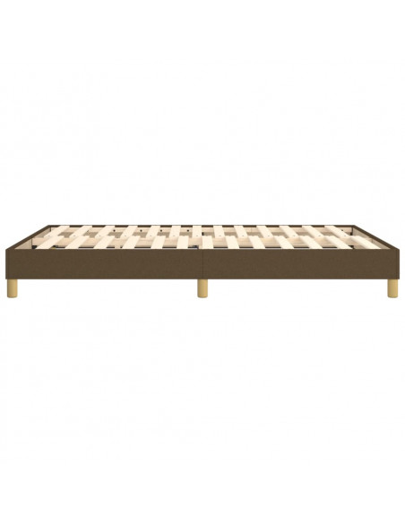 Giroletto a Molle Marrone Scuro 140x190 cm in Tessuto