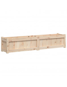 Fioriera da Giardino 150x31x31 cm in Legno Massello di Pino 2
