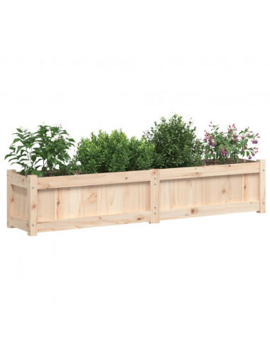 Fioriera da Giardino 150x31x31 cm in Legno Massello di Pino
