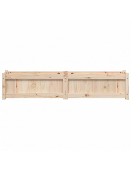 Fioriera da Giardino 150x31x31 cm in Legno Massello di Pino