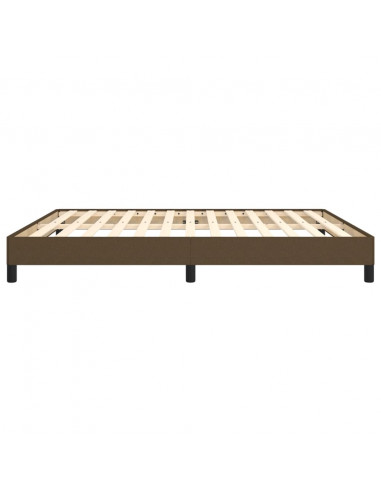 Giroletto a Molle Marrone Scuro 160x200 cm in Tessuto