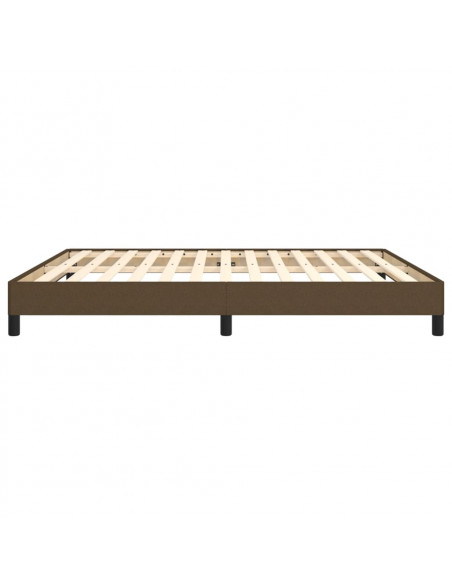 Giroletto a Molle Marrone Scuro 160x200 cm in Tessuto