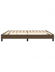 Giroletto a Molle Marrone Scuro 200x200 cm in Tessuto 2