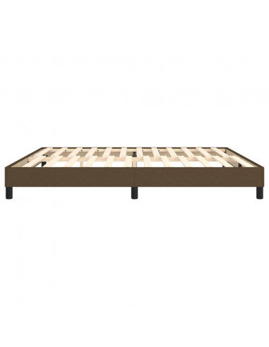 Giroletto a Molle Marrone Scuro 200x200 cm in Tessuto