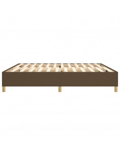 Giroletto a Molle Marrone Scuro 200x200 cm in Tessuto 2