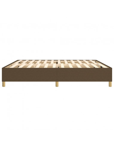 Giroletto a Molle Marrone Scuro 200x200 cm in Tessuto