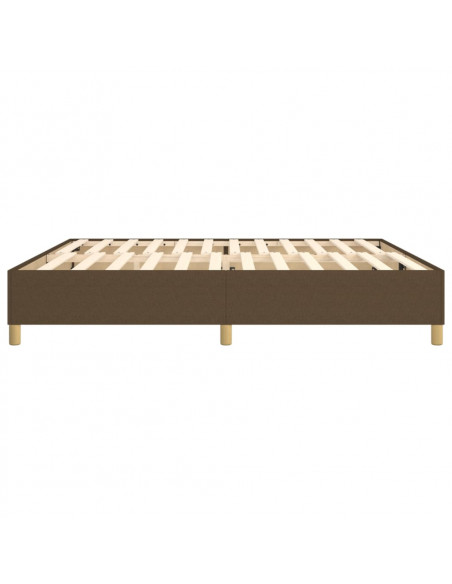 Giroletto a Molle Marrone Scuro 200x200 cm in Tessuto
