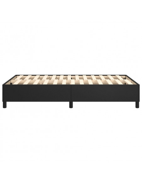 Giroletto a Molle Nero 120x200 cm in Similpelle