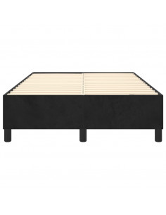 Giroletto a Molle Nero 120x200 cm in Tessuto