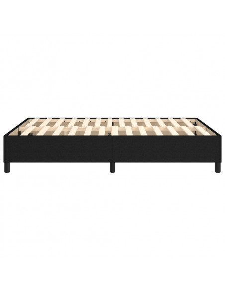 Giroletto a Molle Nero 140x190 cm in Tessuto