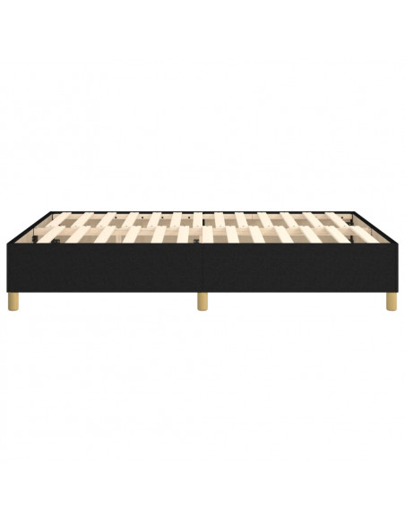 Giroletto a Molle Nero 140x190 cm in Tessuto