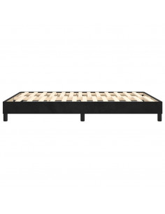 Giroletto a Molle Nero 140x190 cm in Tessuto