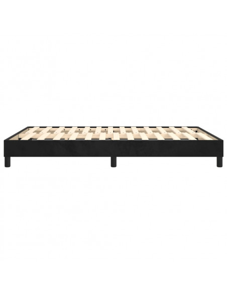 Giroletto a Molle Nero 140x190 cm in Tessuto