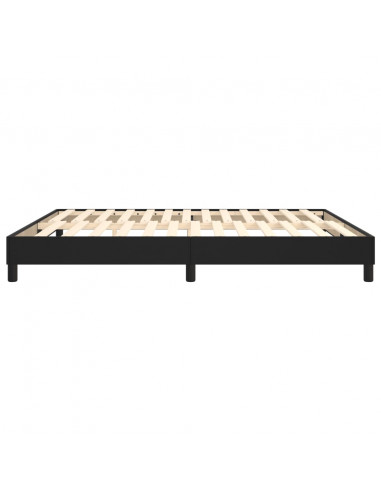 Giroletto a Molle Nero 160x200 cm in Similpelle