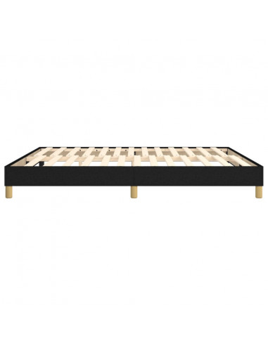 Giroletto a Molle Nero 160x200 cm in Tessuto