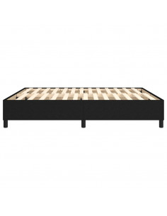 Giroletto a Molle Nero 160x200 cm in Tessuto 2