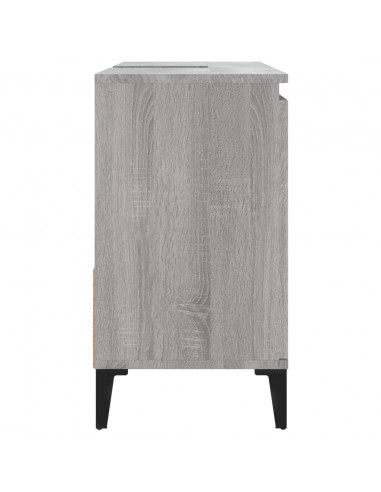 Armadietto Bagno Grigio Sonoma 65x33x60 cm in Legno Multistrato