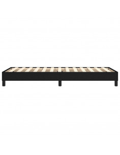 Giroletto a Molle Nero 80x200 cm in Tessuto