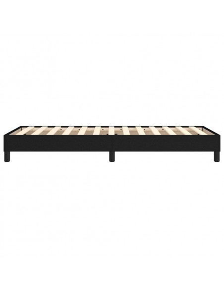 Giroletto a Molle Nero 80x200 cm in Tessuto