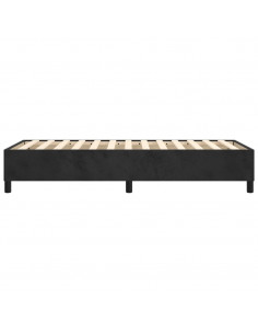 Giroletto a Molle Nero 80x200 cm in Velluto 2