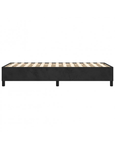 Giroletto a Molle Nero 80x200 cm in Velluto
